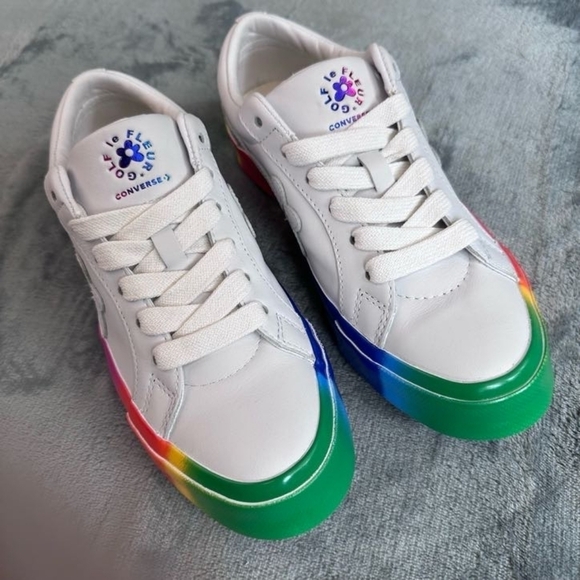 Converse One Star Ox Golf le Fleur Rainbow Sole New unworn women’s size 7.5 - Picture 4 of 7
